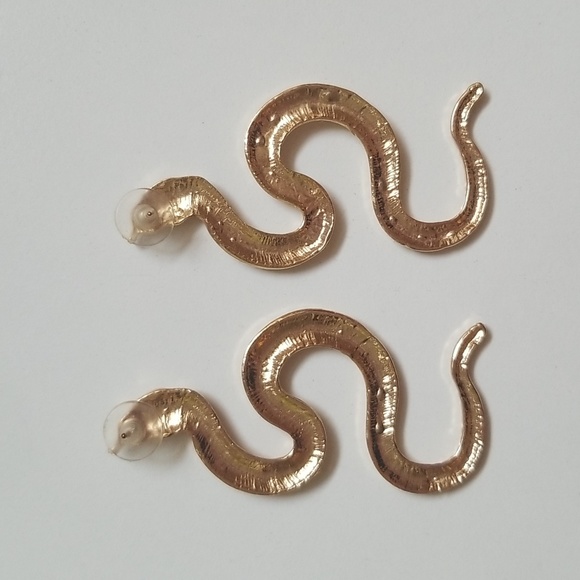 Snake Dangly Earrings - Picture 2 of 3